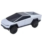 Lean Toys, pickup truck, pojazd zdalnie sterowany, LED, srebrny