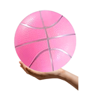 Lean Toys, piłka plażowa gumowa pastelowa lekka, różowa, 20 cm