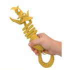 Lean Toys, pistolet, chwytak, gryzący szkielet dinozaura, brązowy