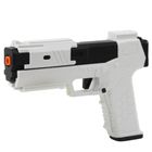 Lean Toys, pistolet na piankowe naboje, łuski, biały