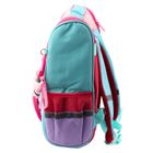 Lean Toys, plecak szkolny, kot biały saszetka z ptaszkiem, 21l