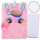 Lean Toys, pluszowy notatnik, linie, jednorożec tęczowy, 1 szt.