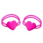 Lean Toys, podwójna bransoletka fluorescencyjna z serduszkiem, świecąca w ciemności