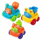 Lean Toys, pojazdy budowlane, zwierzęta, 3 szt.
