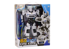 Lean Toys, Policja, pojazd, robot transformujący 2w1, biały