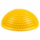 Lean Toys, półkula sensoryczna do masażu i ćwiczeń równowagi, żółta, 16 cm