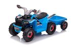 Lean Toys, quad z przyczepą, pojazd na akumulator, niebieski, XMX630T