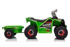 Lean Toys, quad z przyczepą, pojazd na akumulator, zielony, XMX630T