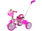 Lean Toys, rowerek trójkołowy, eva, różowy