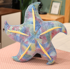 Lean Toys, rozgwiazda, poduszka maskotka, niebieska, 20 cm