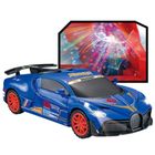 Lean Toys, samochód sportowy, pojazd z czujnikiem przeszkód, niebieskie