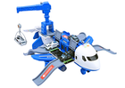Lean Toys, samolot policyjny, pojazd interaktywny 2w1