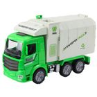Lean Toys, śmieciarka miejska, pojazd interaktywny, zielona
