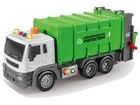 Lean Toys, śmieciarka, pojazd z napędem frykcyjnym, interaktywny, zielony, 1:16