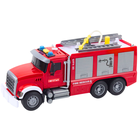 Lean Toys, straż pożarna, pojazd interaktywny, czerwony, 1:14