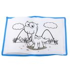 Lean Toys, tablica do malowania DIY z pisakami, płótno, dinozaury