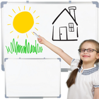 Lean Toys, tablica magnetyczna, suchościeralna, biała, 90-60 cm