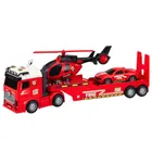 Lean Toys, tir laweta, zestaw pojazdów strażackich, 3 szt.