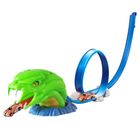 Lean Toys, tor samochodowy z wyrzutnią, wąż