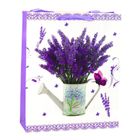 Lean Toys, torba prezentowa papierowa lawenda, 32-26-12 cm, 1 szt.