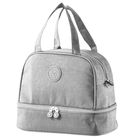 Lean Toys, torba termiczna, izolacyjna, srebrna, 27 cm