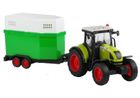 Lean Toys, traktor z przyczepą konną z napędem i dźwiękiem