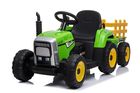 Lean Toys, traktor z przyczepą, pojazd na akumulator, zielony, XMX611