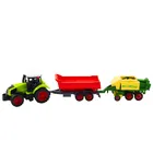 Lean Toys, traktor z przyczepą, pojazd rolniczy