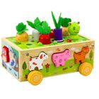 Lean Toys, Wesoła farma, drewniany sorter magnetyczny