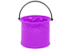 Lean Toys, wiaderko składane wielofunkcyjne pcv do wody fioletowe