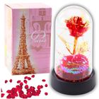 Lean Toys, wieczna róża w kopule, z oświetleniem LED