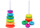 Lean Toys, wieża, sorter, 36 cm, 6 elementów
