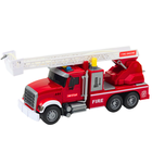 Lean Toys, wóz strażacki z wysięgnikiem, pojazd interaktywny