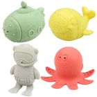 Lean Toys, zabawki do kąpieli, figurki, pastelowe, 4 szt.