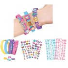 Lean Toys, zestaw do tworzenia bransoletek z zawieszkami, naklejki zwierzątka, 1 szt.