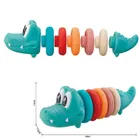 Lean Toys, zestaw edukacyjny dla malucha, krokodyl