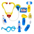 Lean Toys, zestaw lekarski w walizce, interaktywny, 10 elementów