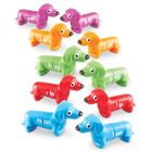 Learning Resources, Snap & Learn, Pieski, figurki do nauki liter i poznawania kolorów, zestaw edukacyjny, 10 szt.