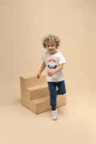 Legginsy chłopięce, granatowe, Pinokio