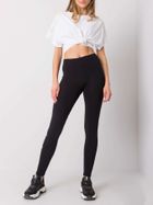 Legginsy damskie, czarne, Rue Paris