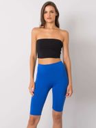 Legginsy damskie, kolarki, niebieskie, Ex Moda