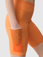 Legginsy damskie, kolarki, pomarańczowe, 4F