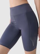 Legginsy damskie, kolarki, szare, 4F