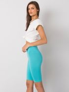 Legginsy damskie, kolarki, turkusowe, Ex Moda