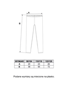 Legginsy dziecięce, czarne, Moraj