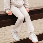 Legginsy dziewczęce, dzwony, beżowe, Eevi