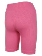 Legginsy dziewczęce, kolarki, prążkowane, różowe, Tup Tup