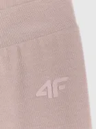 Legginsy dziewczęce, slim, beżowe, 4F