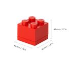 LEGO, Brick 4, mini pojemnik klocek, czerwony