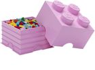LEGO, Brick 4, pojemnik klocek, różowy jasny
